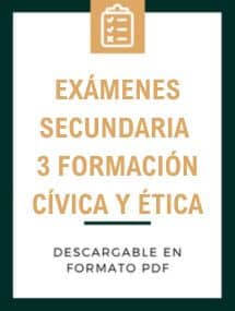 Exámenes secundaria 3 Formación cívica y ética